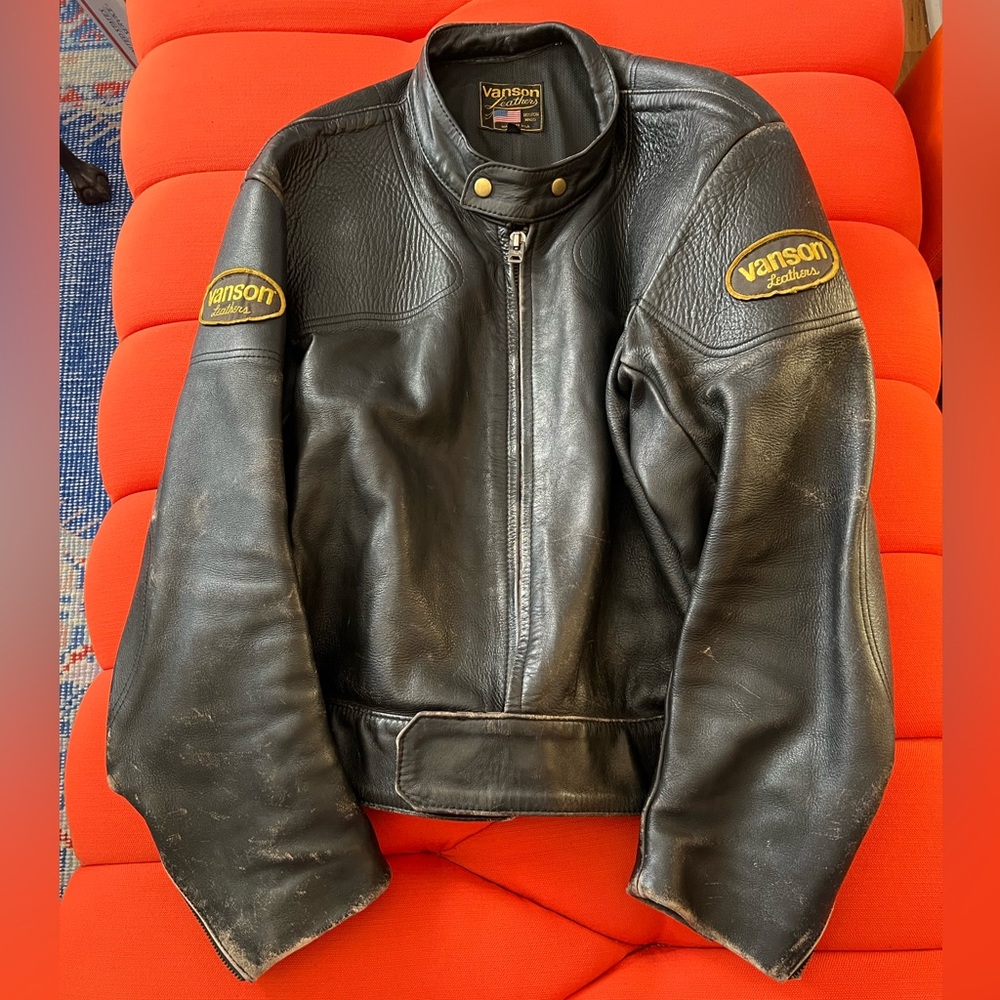 Vintage Vanson Leathers Motorcycle Jacket. Great shape.